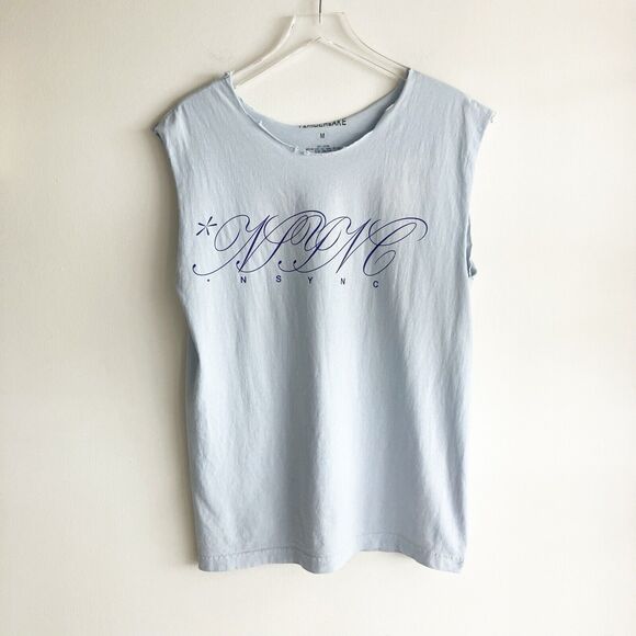 PLS READ Justin Timberlake *NSYNC M Cut Off T Shirt Paradise Wiltern 2024 NSYNC - Picture 1 of 7